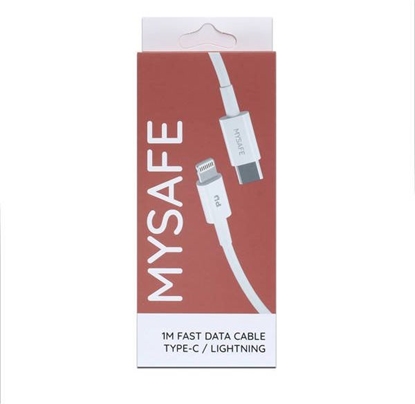 Attēls no Kabel USB Mysafe USB-C - Lightning 1 m Biay (5904208500810)
