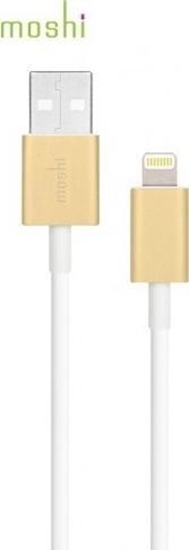 Изображение Kabel USB Moshi USB-A - Lightning 1 m Biały (MI-LIGHUSB-G)