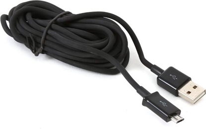 Attēls no Kabel USB Platinet USB-A - microUSB 3 m Czarny (PUC3MBB)