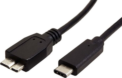 Attēls no Kabel USB Red Fighter USB-C - micro-B 0.5 m Czarny