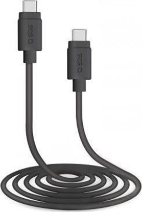 Изображение Kabel USB SBS Mobile USB-C - USB-C 1.5 m Czarny (JAB-6825326)