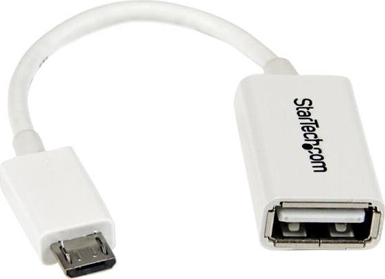 Picture of Adapter USB StarTech microUSB - USB Biały  (UUSBOTGW)