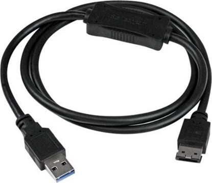 Изображение Kabel USB StarTech USB-A - eSATA 1 m Czarny (USB3S2ESATA3)