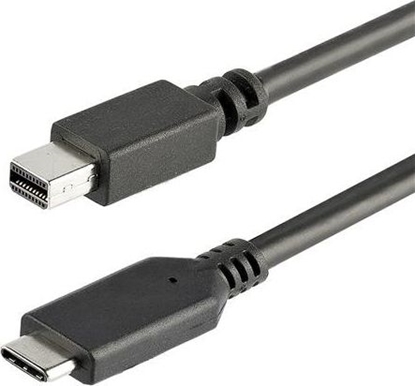 Attēls no Kabel USB StarTech USB-C - mini DisplayPort 1 m Czarny (CDP2MDPMM1MB)