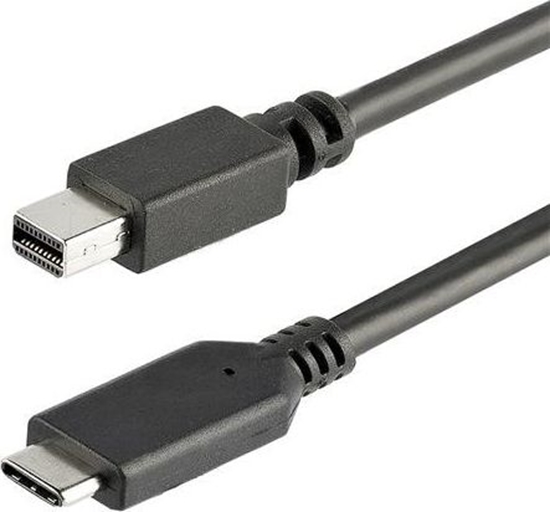 Изображение Kabel USB StarTech USB-C - mini DisplayPort 1 m Czarny (CDP2MDPMM1MB)