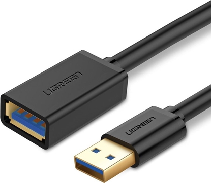 Изображение Kabel USB Ugreen USB-A - USB-A 2 m Czarny (10373)