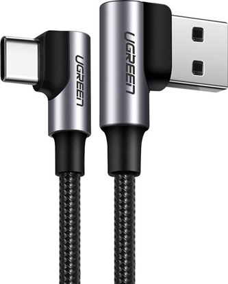 Изображение Kabel USB Ugreen USB-A - USB-C 1 m Szary (76210)