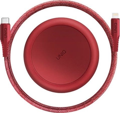 Изображение Kabel USB Uniq Lightning - USB-C 1.2 m Czerwony (UNIQ130RED)