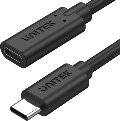 Изображение Przedłużacz USB-C 3.1 10Gbps; 4K; PD 100W; M/F; 1m; C14086BK-1M 