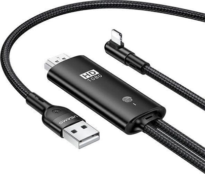 Picture of Kabel USB Usams Lightning - Lightning 2 m Czarny (SJ442HD01)