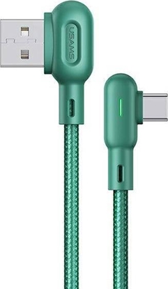 Picture of Kabel USB Usams Thunderbolt - USB-C 1.2 m Zielony