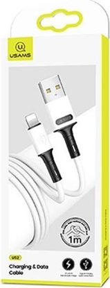 Изображение Kabel USB Usams USB-A - Lightning 1 m Biay (69865-uniw)