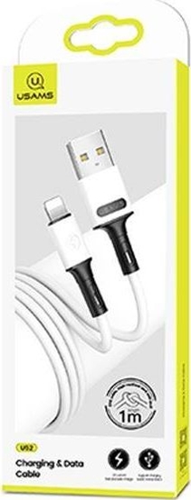 Изображение Kabel USB Usams USB-A - Lightning 1 m Biay (69865-uniw)
