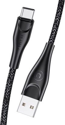 Изображение Kabel USB Usams USB-A - USB-C 1 m Czarny (63794-uniw)