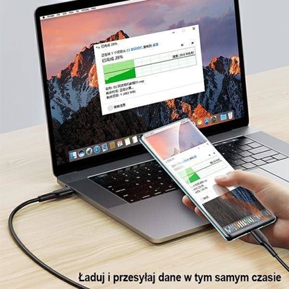 Изображение Kabel USB Usams USB-A - USB-C 1.2 m Czarny (112230)