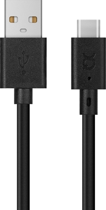 Изображение Kabel USB Xqisit USB-A - USB-C 3 m Czarny (112294)