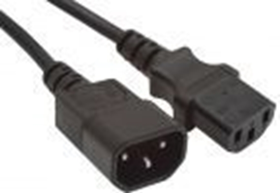 Изображение Kabel zasilający Gembird przedłużający VDE IEC320 C13/C14, 1,8m (gruby) (PC-189-VDE)