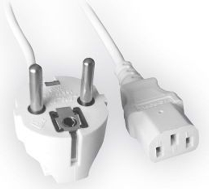 Изображение Kabel zasilający Gembird VDE Euro/IEC C13 1,8m (PC-186W-VDE)