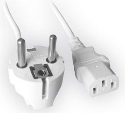 Picture of Kabel zasilajcy Gembird VDE Euro/IEC C13 1,8m (PC-186W-VDE)