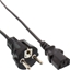 Attēls no Kabel zasilajcy InLine InLine Kabel zasilajcy, Schutz kontakt prosty do 3pin IEC C13, czarny, H05VV-F, 3x0,75 mm2, 0,3 m