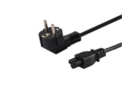 Attēls no Kabel zasilający koniczynka 3pin, 1,2m, CL-67