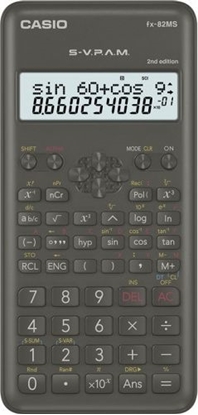 Изображение Kalkulator Casio czarny szkolny (FX 82 MS 2E)