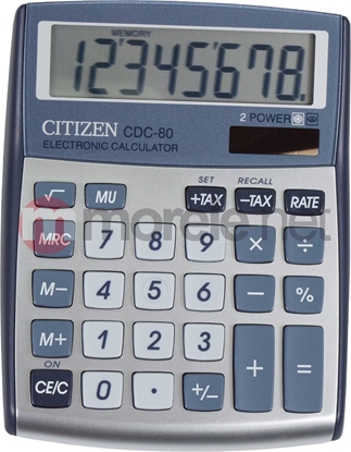 Attēls no Kalkulator Citizen CDC-80 SILVER