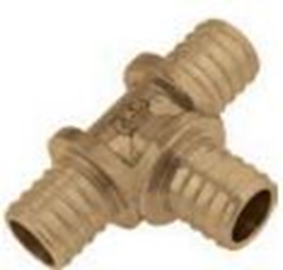 Изображение KAN-therm Trójnik Push 18 x 18 x 14mm mosiny (9013.73)