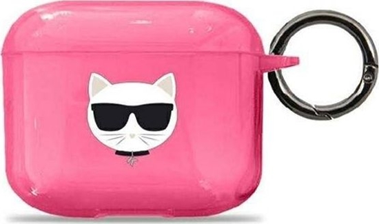 Изображение Karl Lagerfeld Etui ochronne KLA3UCHFP Choupette do AirPods 3 róowe