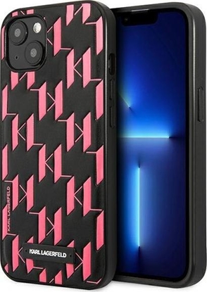 Attēls no Karl Lagerfeld KLHCP13SMNMP1P iPhone 13 mini 5,4" hardcase róowy/pink Monogram Plaque