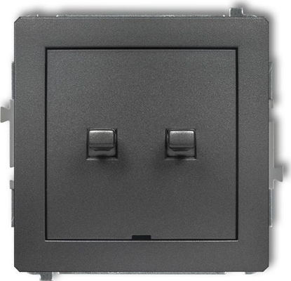 Attēls no Karlik DECO Przycisk aluzjowy w stylu amerykaskim czarny mat 12DWPUS-8