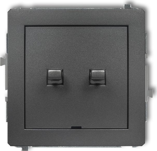 Picture of Karlik DECO Przycisk aluzjowy w stylu amerykaskim czarny mat 12DWPUS-8