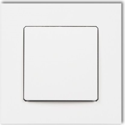 Picture of Karlik Decovac gniazdo podtynkowe ssce odkurzacza centralnego z gniazdem pojedynczym z uziemieniem biae (DGV-1)