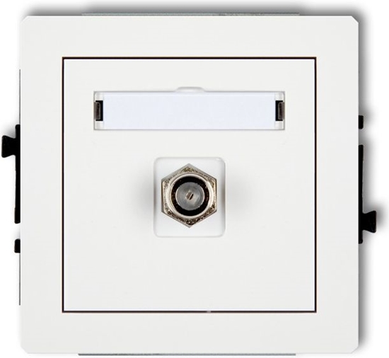 Picture of Karlik Gniazdo antenowe Deco pojedyncze SAT biay (DGF-1.1)