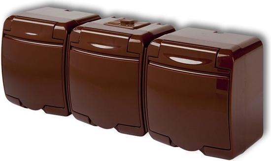 Picture of Karlik Gniazdo potrójne Junior z/u brzowy (4GHE-3)