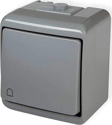 Picture of Karlik Junior przycisk dzwonek szary (10WHE-4)