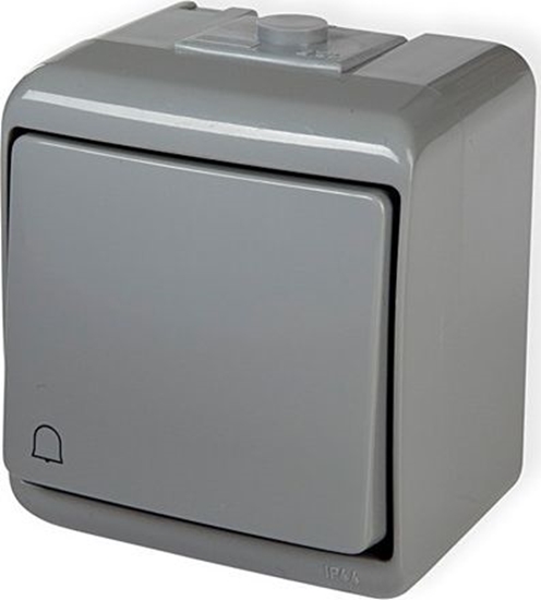 Picture of Karlik Junior przycisk dzwonek szary (10WHE-4)