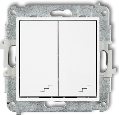 Picture of Karlik Mini cznik podwójny schodowy biay (MWP-33)