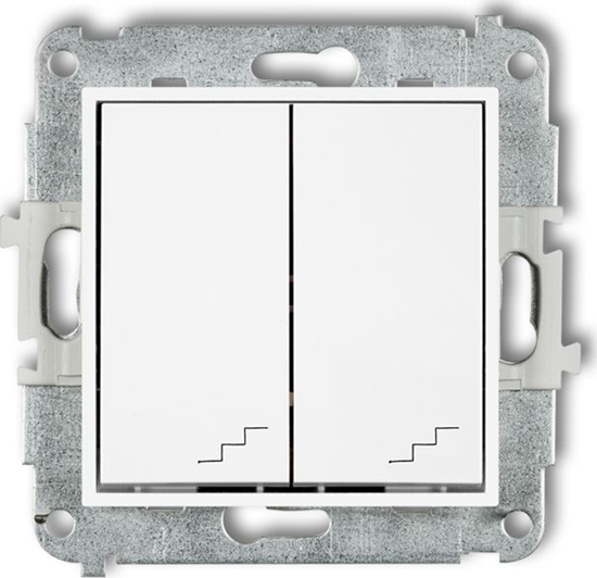 Picture of Karlik Mini cznik podwójny schodowy biay (MWP-33)