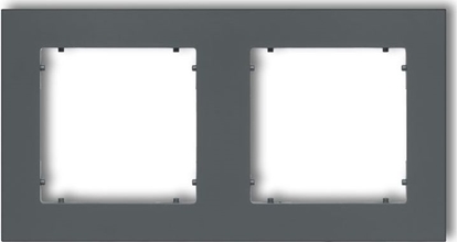 Picture of Karlik MINI Ramka podwójna grafitowy mat 28MR-2