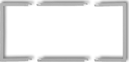 Picture of Karlik Ramka wypeniajca podwójna serii Deco srebrny metalik (7DRW-2)