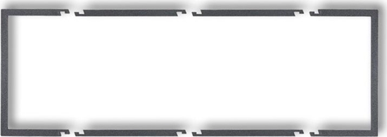 Picture of Karlik Ramka wypeniajca potrójna serii Deco grafitowy (11DRW-3)