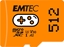 Attēls no Emtec mSD 512GB UHS I U3 V30 A2 Gaming Orange