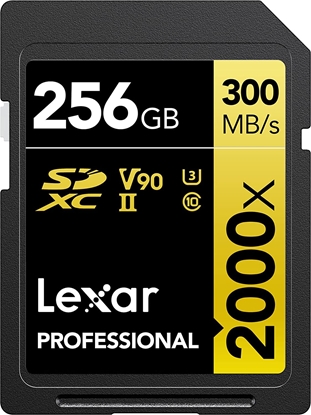 Attēls no Karta Lexar Professional 2000x SDXC 256 GB Class 10 UHS-II/U3 V90 (LSD2000256G-BNNNG)