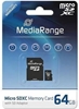 Picture of MEMORY MICRO SDXC 64GB C10/W/ADAPTER MR955 MEDIARANGE