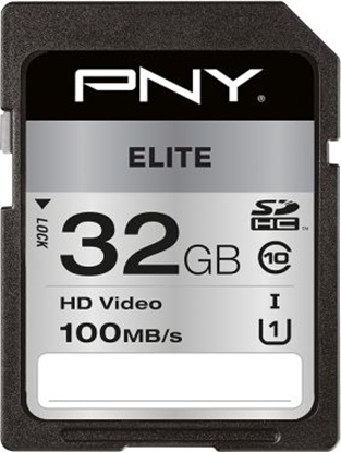 Attēls no Karta PNY Elite SDHC 32 GB Class 10 UHS-I/U1  (P-SD32GU1100EL-GE)