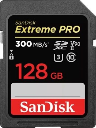 Attēls no Karta SanDisk Extreme PRO SDXC 128 GB Class 10 UHS-II/U3 V90 (​SDSDXDK-128G-GN4IN)