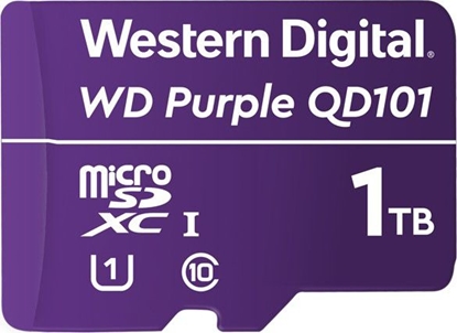 Изображение Karta WD Purple MicroSDXC 1 TB Class 10 UHS-I/U1  (WDD100T1P0C)