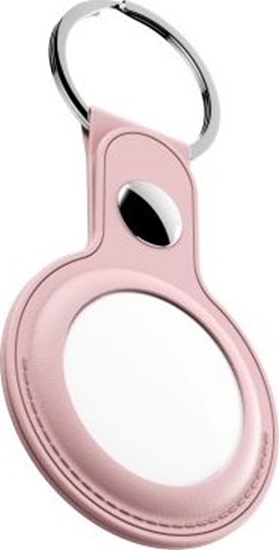 Изображение KeyBudz KeyBudz AirTag Keyring - skórzane etui ochronne do AirTag 2- pack (Blush Pink)