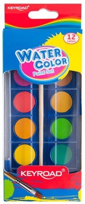 Picture of Keyroad FARBY AKWARELOWE Z PDZELKIEM KEYROAD 12 KOLORÓW